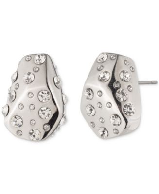 ピアス Givenchy Silver-Tone Pave Nugget Stud Earrings Givenchy Silver-Tone Pavé Nugget Stud Earrings - Macy's