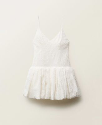 Women's Balloon-Effect Textured Dress