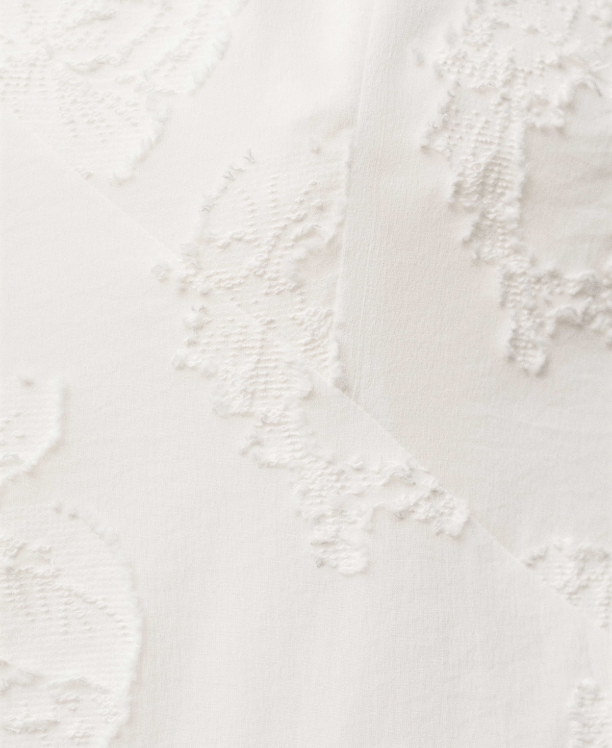 Mango Embroidered Bubble Minidress In White