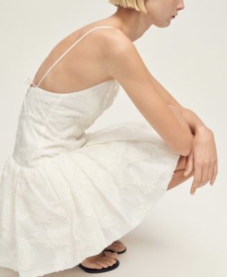 Women's Balloon-Effect Textured Dress