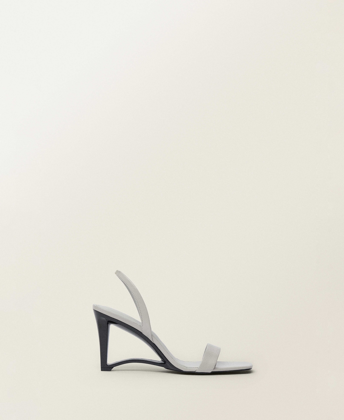 Mango Women's Leather Wedge-heel Sandals