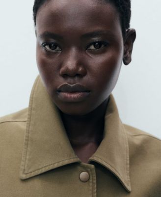 Women's Openwork Details Cotton Overshirt