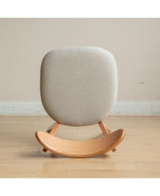 single dining chair solid oak natural wood North American FAS grade dirt-free simple elegant style