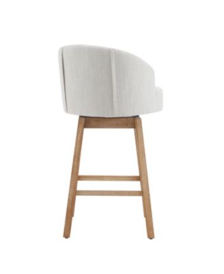 Swivelling Counter Stools Set of 2, Counter Height with Backrest