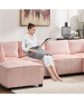 Streamdale U-Shaped Modular Sectional Sofa with Reversible Chaise