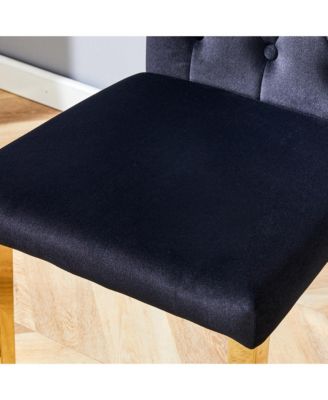 Streamdale 8-Piece Velvet Dining Chairs with Gold Metal Legs