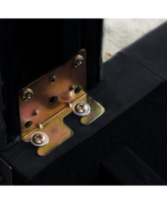 Streamdale 59.4 Inch Wide Velvet Sofa With Jeweled Buttons, Square Arm, 2 Pillows