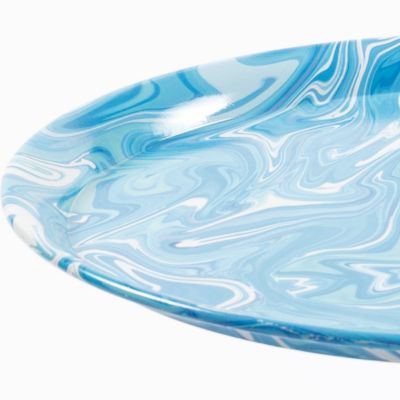 Streamdale Modern Round Coffee Table, Metal Pedestal Table for Small Spaces