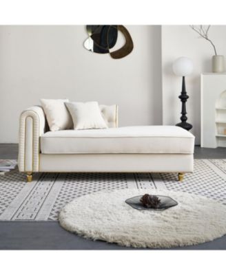 Streamdale 67'' Velvet Chaise Lounge with Pillows