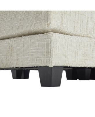 Luxurious Chenille Sofa with Detachable Armrests