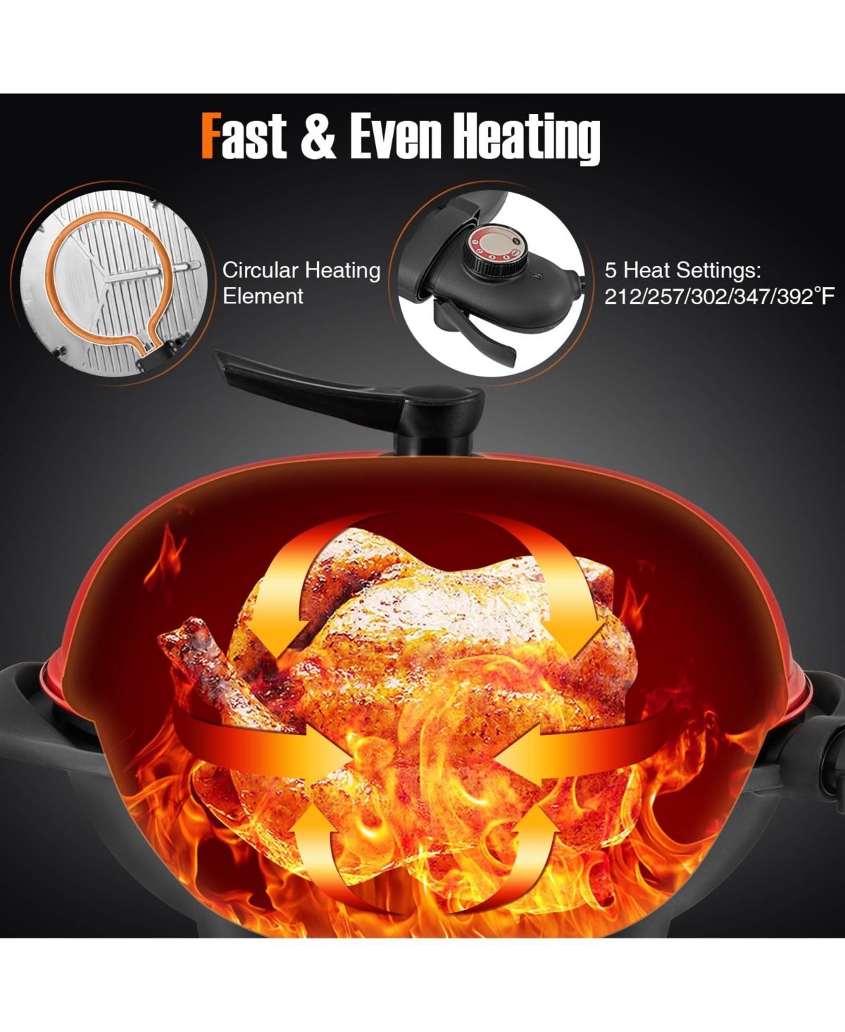 1350 W Outdoor Electric Bbq Grill with Removable Stand