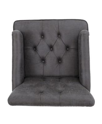 Streamdale Microfiber Club Chair W/ Diamond Tufting