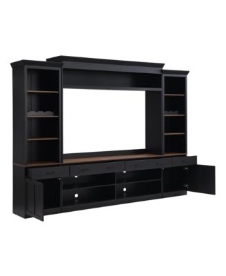 Farmhouse Entertainment Center w/ Bookshelf - 70" TV