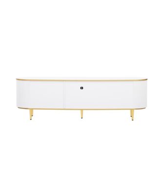 Modern TV Stand - 80 Inch TV Console with Drawers & Cabinet