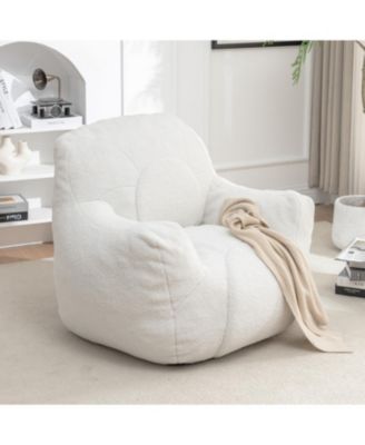 Single Piece Fabric with Memory Foam for Relaxing Spaces, Cozy Bean Bag Chair