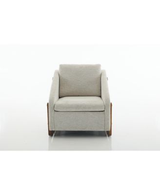 Chenille Upholstered Armchair with Cushioned Comfort
