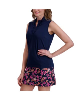 Women's SLEEVELESS RUCHED FRONT PULLOVER