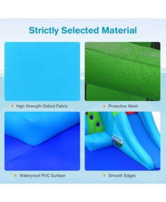 Inflatable Crocodile Style Water Slide Upgraded Kids Bounce Castle with 750W Blower