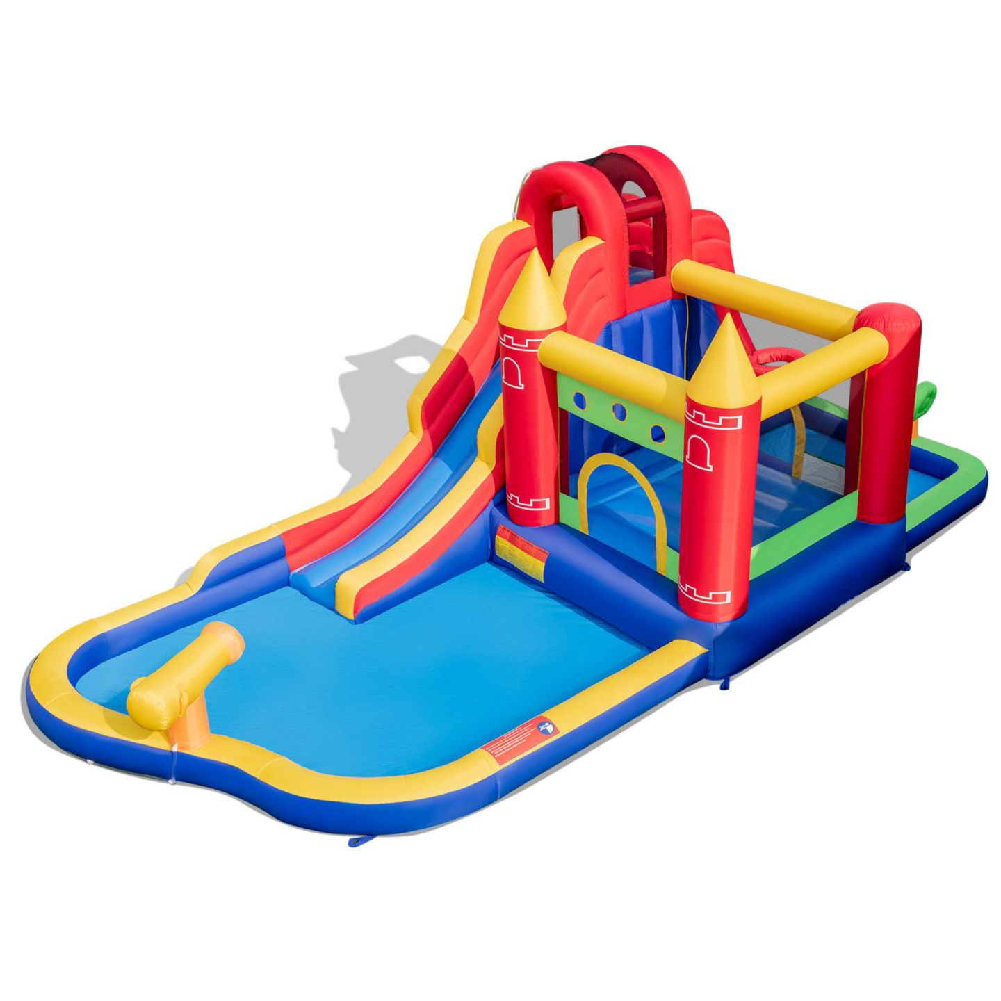 Детская игрушка GOUUN 9-in-1 Inflatable Bounce Castle with Water Slide and Splash Pool, Ages 3+, цвет: Синий — фото 2
