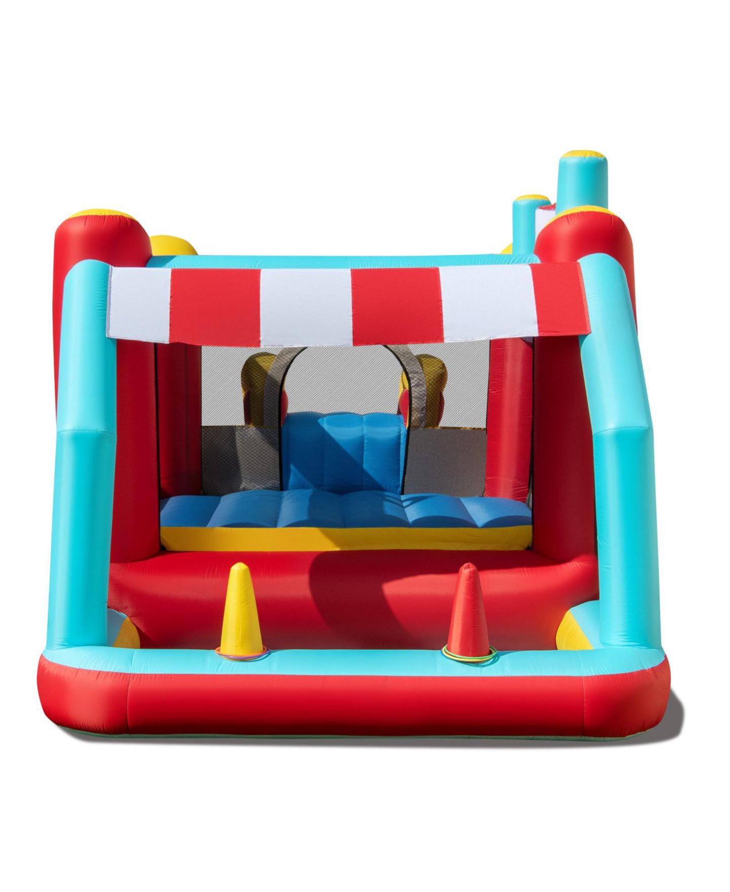 Детская игрушка GOUUN 5-in-1 Ice Cream 187"L x 88"W x 79"H Inflatable Bounce House, Up to 2 Players, Ages 3+, цвет: Синий — фото 3