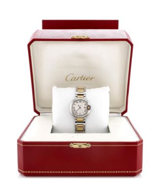 Бывшие в употреблении кварцевые часы Cartier Ballon Bleu de Cartier из нержавеющей стали и золота 28 мм