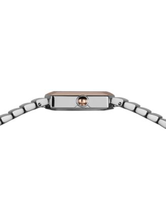 Women's Swiss Teffetas Two-Tone Stainless Steel Bracelet Watch 35mm