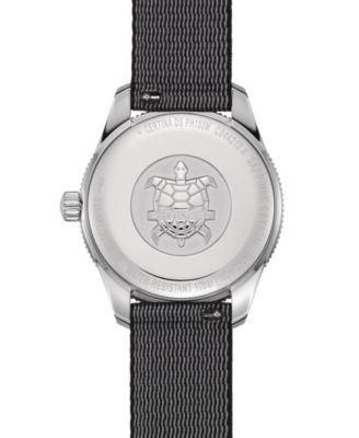 Women's Swiss DS Heritage Black Nylon Strap Watch 38mm