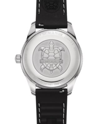 Men's Swiss DS Heritage Black Rubber Strap Watch 41mm