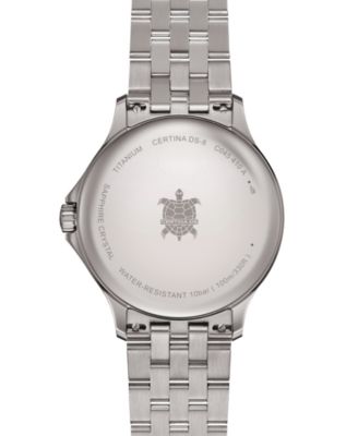 Men's Swiss DS-8 Silver-Tone Titanium Bracelet Watch 40mm