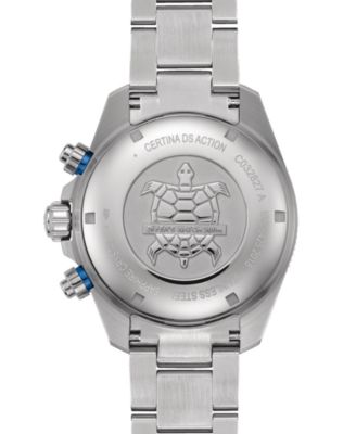 Men's Swiss Automatic Chronograph DS Action Stainless Steel Bracelet Watch 45mm