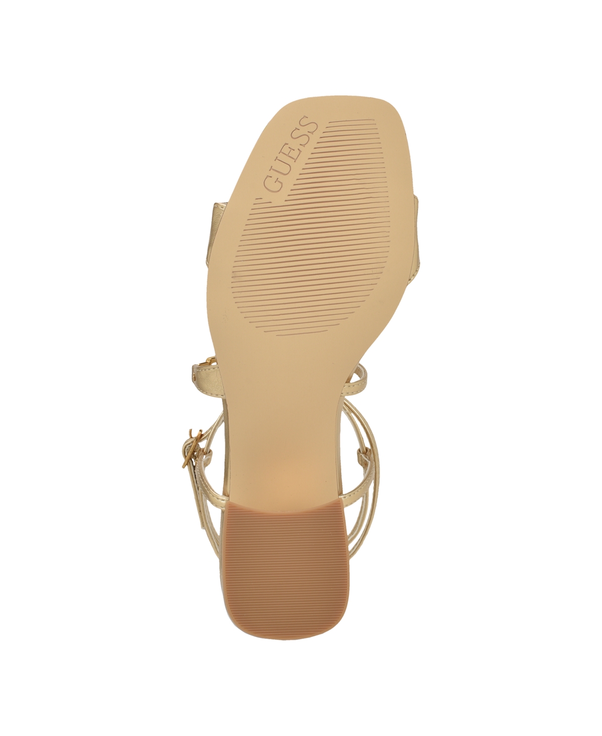 Guess Galeon Ankle Strap Sandal In Gold