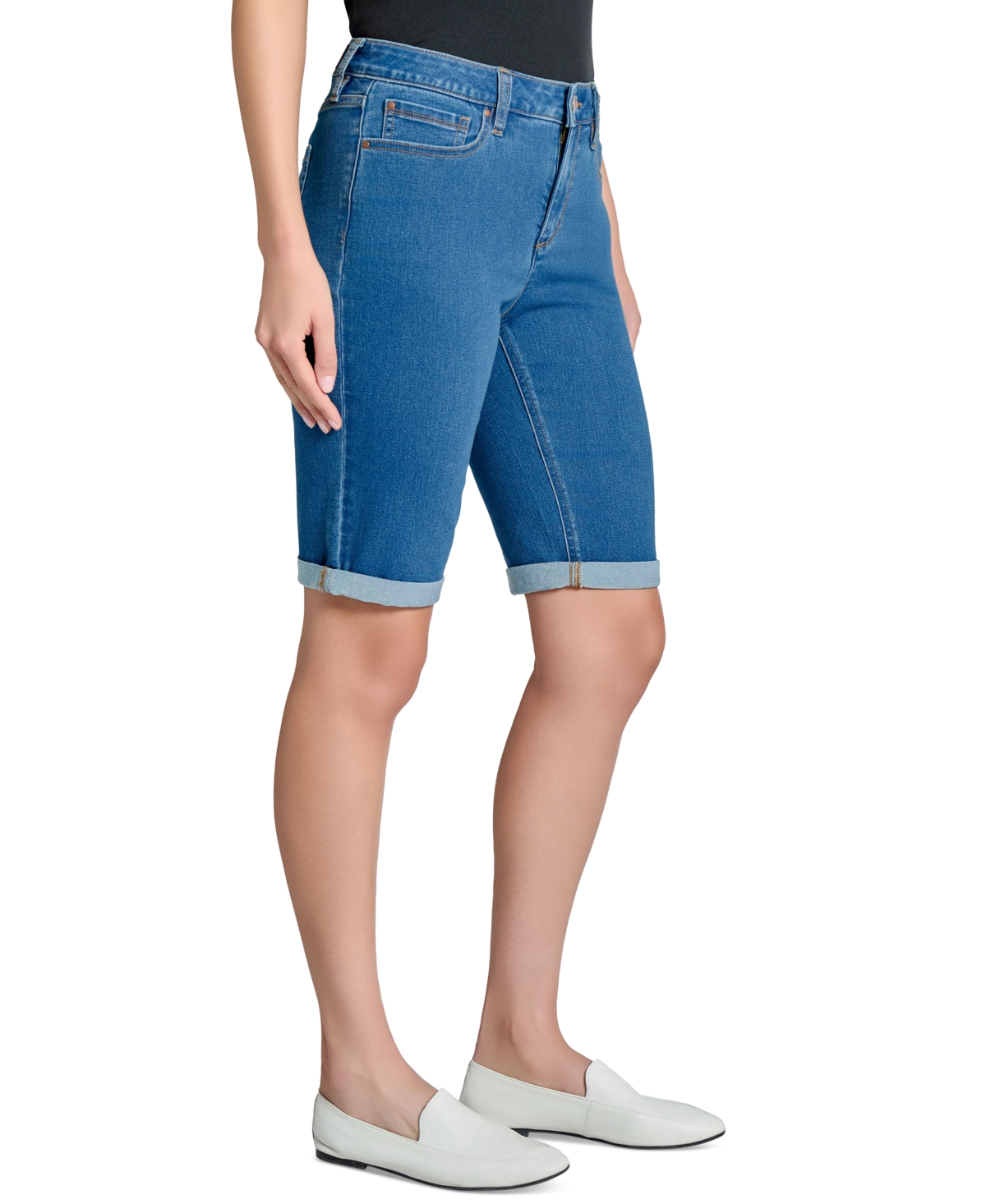Jones New York Lexington Denim Bermuda Shorts