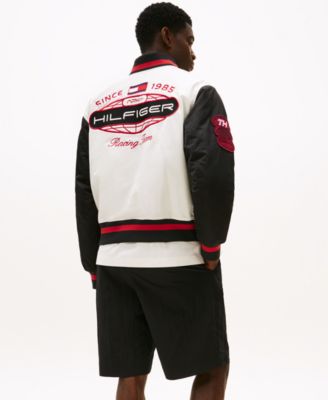 Мужская атласная университетская куртка из коллекции Tommy Hilfiger x APXGP