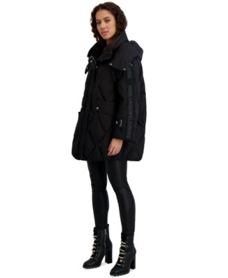 Women's Hooded A-Line Puffer Coat