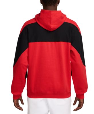 Men's Air Fleece Roomy-Fit Logo-Print Hoodie