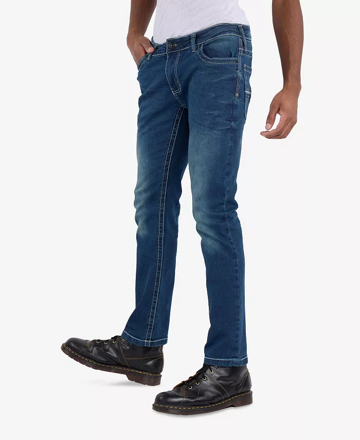 Men's Modern Fit Saddle Stitch Jeans - thumbnail 3