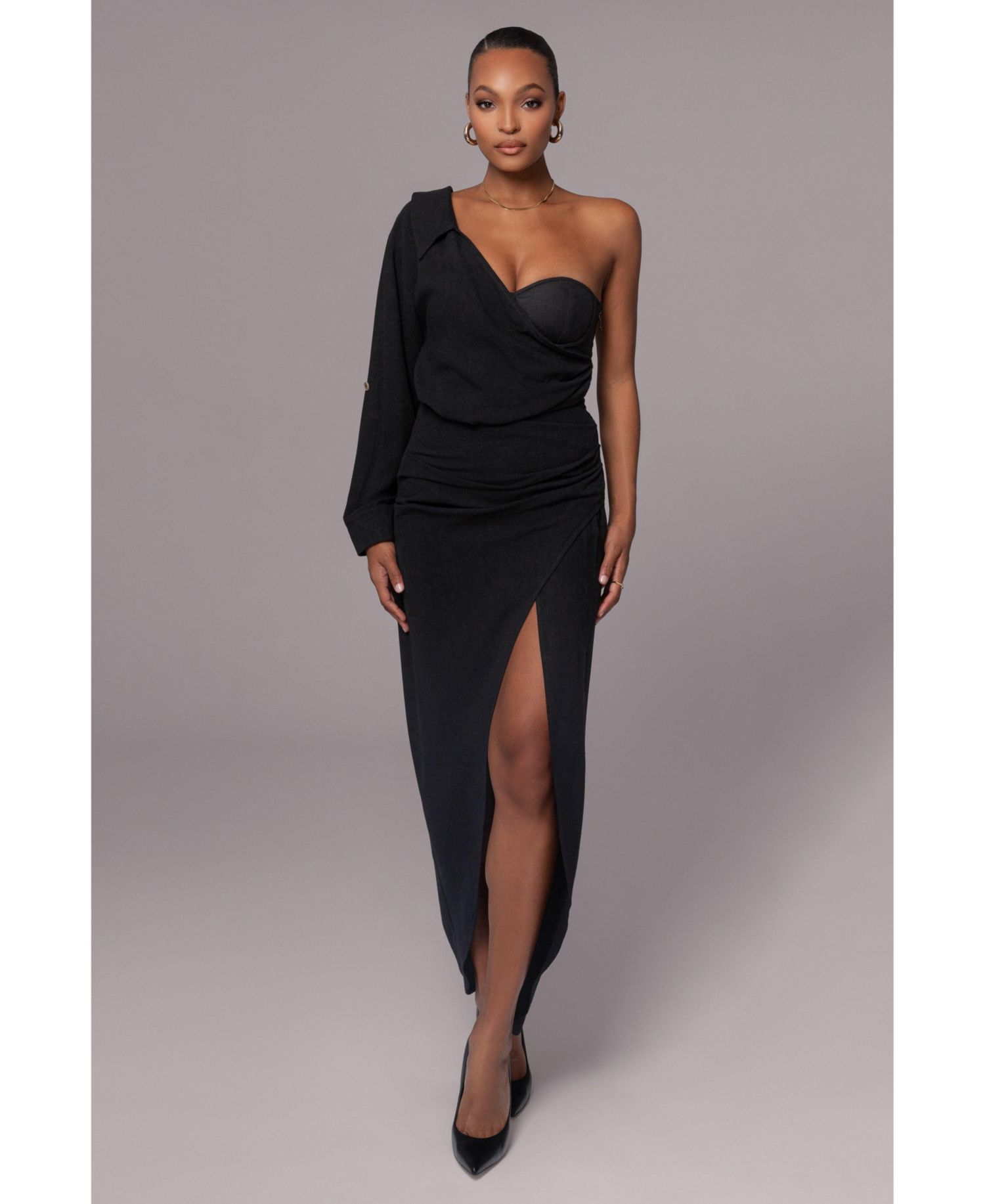 Women's Evita Linen Draped Dress