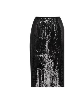 Women's Dramatic fitted sequined maxi skirt