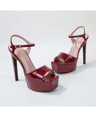 Genevieve Patent Platform Sandal