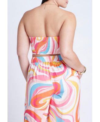 Топ-шарф с принтом ELOQUII Plus Size