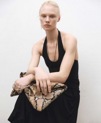 Women's Open-Back Halter Bodysuit