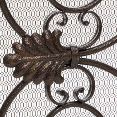 Streamdale Darcie Victorian-Style Ornate Design Gold Fireplace Screen