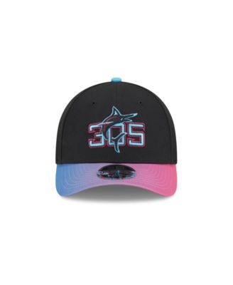 Men's Black Miami Marlins 2025 City Connect 9FORTY M-Crown Adjustable Hat