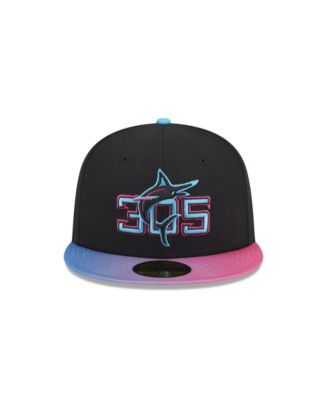 Мужская черная шапка Miami Marlins 2025 City Connect 59 размера 