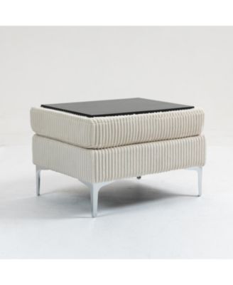 Modular Sectional Sofa Square Ottoman Module,Storage Ottoman Footrest