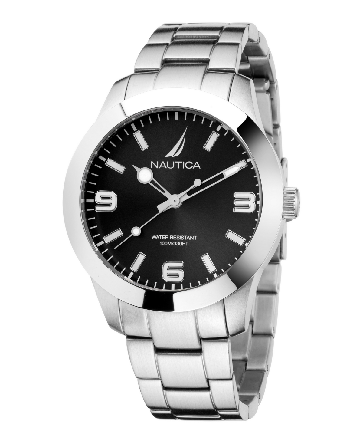 Men's Analog Silver-Tone Stainless Steel Watch Set, 43mm - Silver-Tone