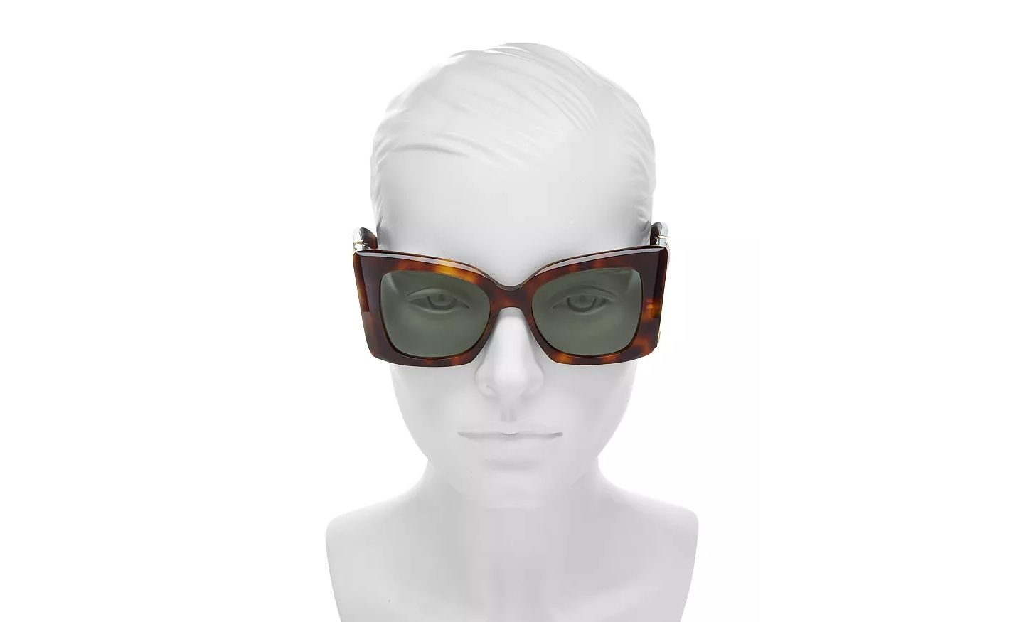 Женские солнцезащитные очки Saint Laurent Blaze Sunglasses, SLM119, цвет: Чёрный — фото 9