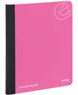 Enday Composition Notebooks College Ruled Paper, Pink Hard Cover ...