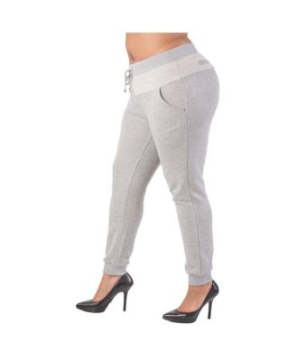 Plus Size French Terry Drawstring Jogger Pants