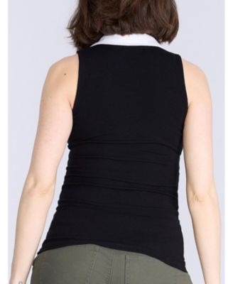 Топ-поло без рукавов с V-образным вырезом для беременных от Motherhood - Motherhood